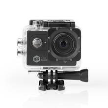 Action Camera Nedis 4K Ultra HD Υποβρύχια (με Θήκη) με WiFi Μαύρη με Οθόνη 2" (ACAM61BK)