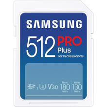 Κάρτα Μνήμης SDXC 512GB Samsung Pro Plus Class 3 U3 V30 UHS-I (MB-SD512S/EU)