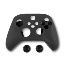 Spartan Gear - Controller Silicon Skin Cover and Thumb Grips (compatible with xbox series x/s) (colour: Black)