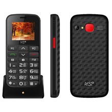 Κινητό NSP 2000DS BLACK (Ελληνικό Μενού) Dual SIM με Bluetooth, οθόνη 1.8 , κουμπί SOS και ΔΩΡΟ hands-free
