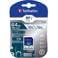 Κάρτα Μνήμης SDXC 64GB Verbatim Pro