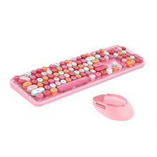 Σετ Πληκτρολόγιο και Ποντίκι Ασύρματο MOFII Sweet 2.4G (pink)