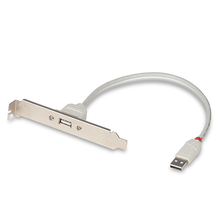 Port Bracket Lindy USB A σε USB B 33123 Λευκό