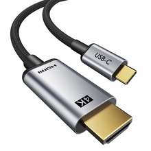 Καλώδιο USB Cabletime USB-C σε HDMI C160, 4K, gold plated, 1.8m, μαύρο