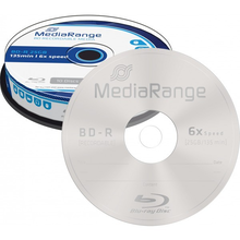 BD-R MediaRange Dual Layer 50GB 6x fully printable 25erCakeB