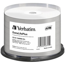 CD-R Verbatim 700MB 50pcs Spindel DL+ White Printable