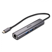 USB-Hub Lindy USB 3.2 Gen 2 Type-C & Gigabit Ethernet