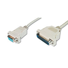 Καλώδιο Digitus Printer connection - DSUB (25-pin male)/DSUB (9-pin female) - 3 m