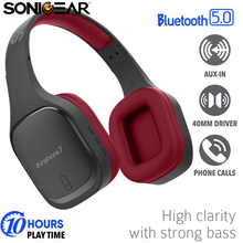 Bluetooth Ακουστικά Sonic Gear 5.0 HEADSET AIRPHONE 7 B.MAROON