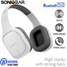 Bluetooth Ακουστικά Sonic Gear 5.0 HEADSET AIRPHONE 7 W.GREY