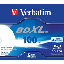 BD-R Verbatim 100GB 5pcs BD-R JC Printable