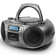 Φορητό Ηχοσύστημα Aiwa CD/MP3/USB/TAPE/BT With FM PLL RADIO GREY