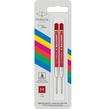 Ανταλλακτικά Μελάνια Στυλό 1x2 Parker Quinkflow Basic Ballpoint Pen M red
