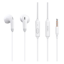 Handsfree Ακουστικά Celebrat με μικρόφωνο G27, 3.5mm, 1.2m, λευκά