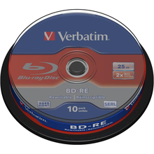 BD-RE Verbatim 25GB 10pcs Spin 2x single layer