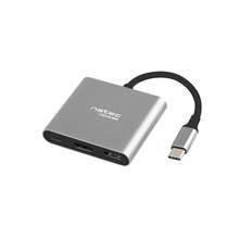 Video Splitter NATEC MULTI PORT FOWLER MINI (USB-C PD, HDMI 4K)