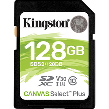 Κάρτα Μνήμης SD 128GB Kingston Canvas Select Plus