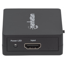 Splitter Manhattan 1080p 2-Port HDMI Strom USB Black
