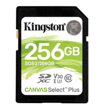 Κάρτα Μνήμης SD 256GB Kingston Canvas Select Plus