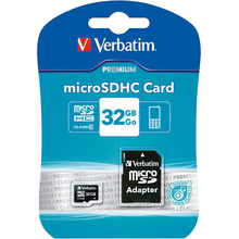 Κάρτα Μνήμης MicroSDHC 32GB Verbatim Class 10 UHS-I Incl Adapter