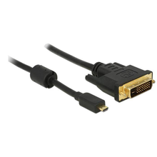 Καλώδιο HDMI Delock HDMI micro D -> DVI(24+1) M/M 2.00m