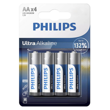 Αλκαλικές Μπαταρίες Philips Ultra LR6E4B/10, AA LR6 1.5V, 4τμχ