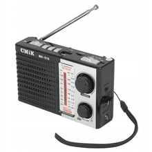 Φορητό Ραδιόφωνο Cmik & ηχείο MK-918 με φακό, BT/USB/TF/AUX, μαύρο