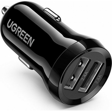Φορτιστής Αυτοκινήτου Ugreen Dual USB-A 24W Black