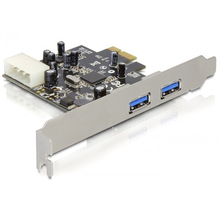 Controller PCIe Delock 2x USB3.0 ext +LowProfile