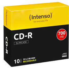 CD-R Intenso 700MB 10pcs SlimCase"printable" 52x