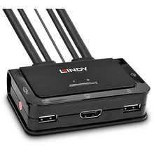 KVM Switch Lindy Compact 2 Port HDMI USB 2.0 & Audio