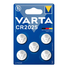 Μπαταρίες Ρολογιών Varta Λιθίου CR2025, 3V, 5τμχ