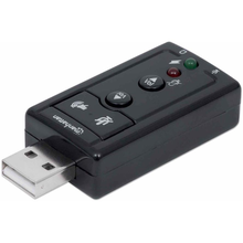 Κάρτα Ήχου USB Manhattan Hi-Speed USB 2.0 - 3D 7.1 black